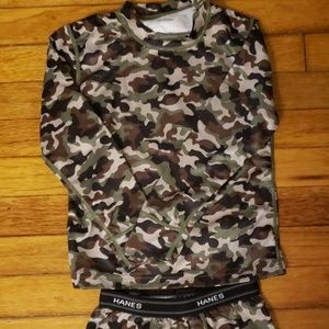 Hanes boys thermal set